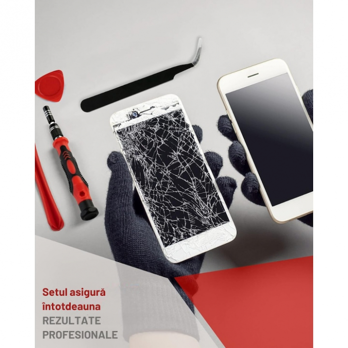 Set Surubelnite de Precizie 110 in 1 VarioShop®, 98 Biti, Ventuza, Penseta, Magnetizare, Maner Ergonomic, Carcasa Depozitare, pentru Electronice, Electrocasnice, Mobilier, Telefoane, Macbook, iMac, iP [7]