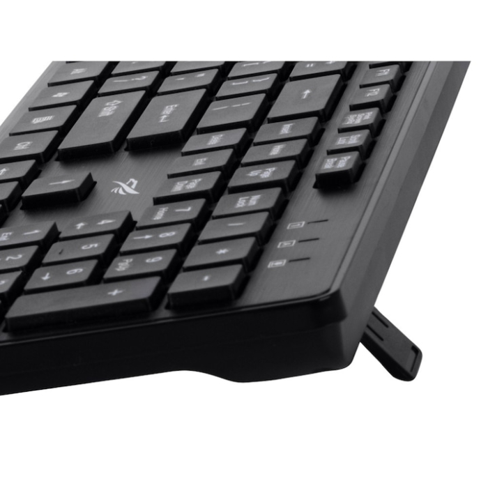 Set tastatura si mouse wireless VarioShop®, silentios cu tastatura numerica, confort, performanta si eleganta pentru orice spatiu de lucru, Negru [5]