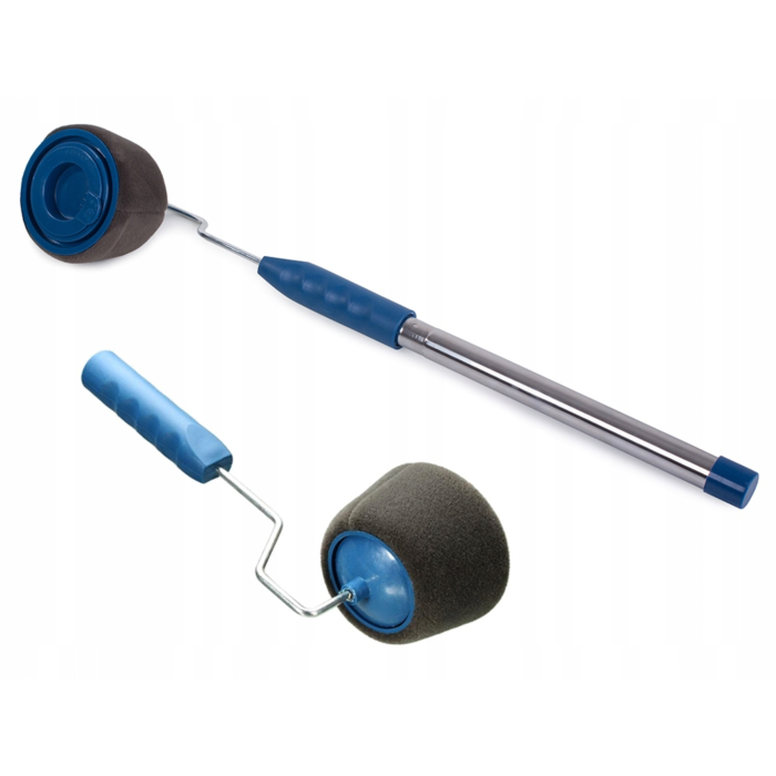 Set trafaleti pentru vopsea VarioShop®, cu rezervor, anti-picurare, maner pliabil 90 cm, accesorii pentru margini si colturi [12]