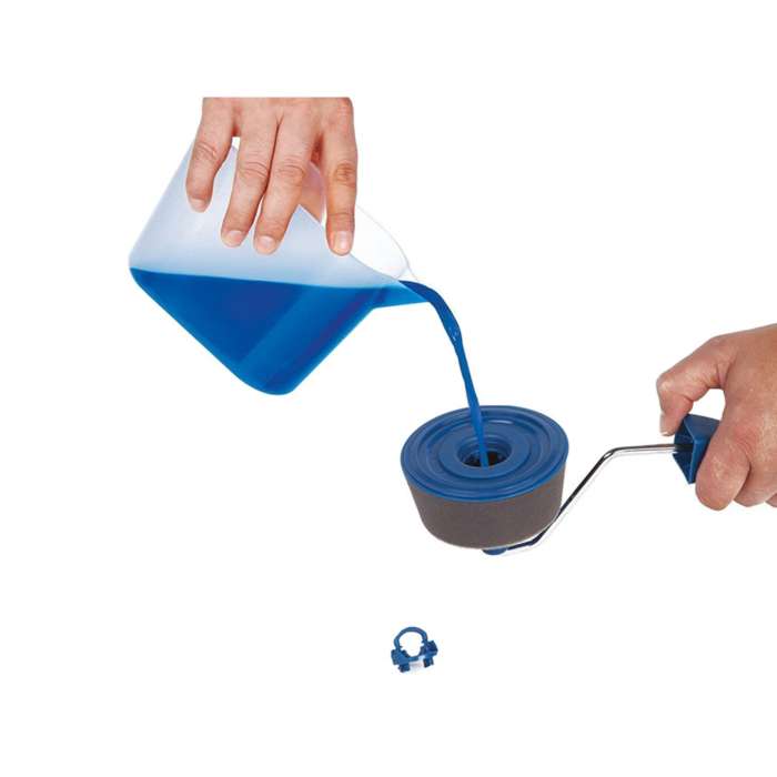 Set trafaleti pentru vopsea VarioShop®, cu rezervor, anti-picurare, maner pliabil 90 cm, accesorii pentru margini si colturi [8]