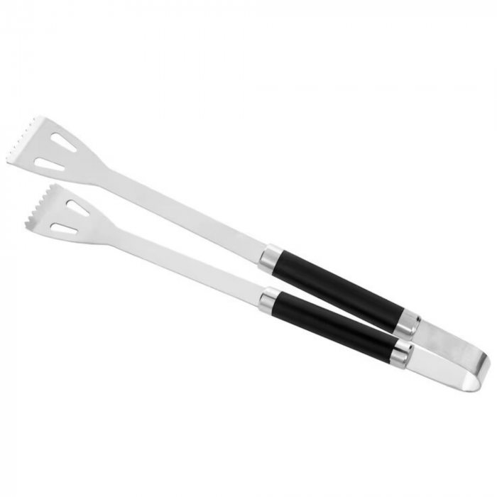 Set Ustensile Pentru Gratar VarioShop, 5 Accesorii Inox, Furculita, Spatula, Perie, Cleste, Perie de curatat gratarul, Cutia de Depozitare Din Aluminiu, 37 x 14 x 7 cm [10]