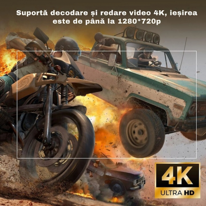 Set Videoproiector si Controlere VarioShop®, Smart 4K, Wi-Fi, Bluetooth, Rezolutie HD 1280x720p, Sistem De Operare Android 11.0, HDMI, USB, Screen Mirroring Pentru Android/IOS, Procesor Quad-core Mali [10]