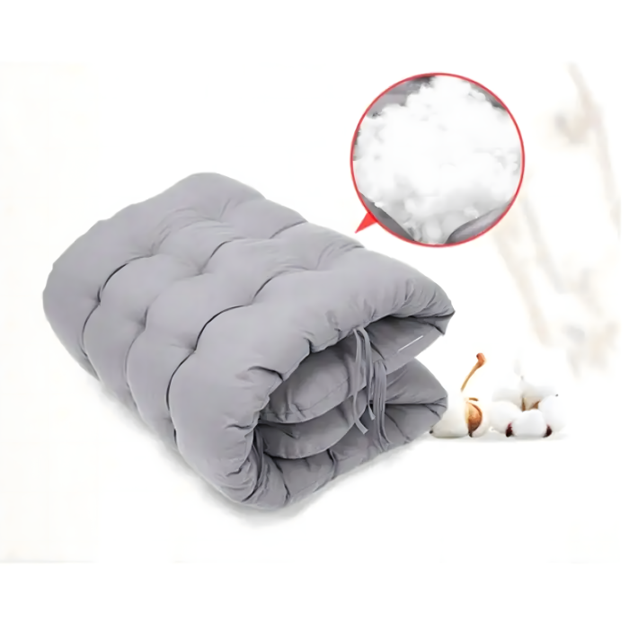 Sezlong pliabil VarioShop®, perna, cadru otel rezistent, material respirabil, reglabil, ergonomic, pentru gradina, terasa, balcon si plaja, gri [6]