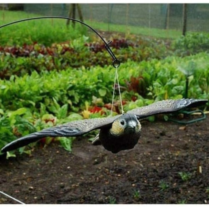 Soim zburator realist pentru alungarea pasarilor VarioShop®, sperietoare suspendabila cu aripi detasabile, miscare naturala in vant, eficient impotriva porumbeilor si graurilor, 51 x 34 x 8 cm [6]