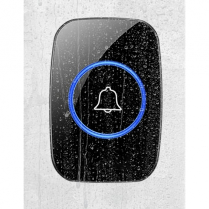 Sonerie fara fir VarioShop®, 5 nivele de volum, 60 de melodii, 1 receptor, raza de actiune 300 m, LED, Plug and Play, impermeabila IP44, 110 dB max, Negru [3]