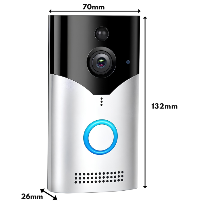 Sonerie fara fir VarioShop®, camera 4MP, Wi-Fi, difuzor, vizualizare live pe telefon, mod nocturn IR, comunicare bidirectionala [10]