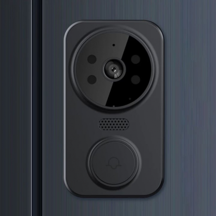 Sonerie inteligenta VarioShop®, cu camera de supraveghere 1080p, interfon, functie IR Night vision, audio bidirectional si conexiune la aplicatia, instalare rapida, Negru [15]