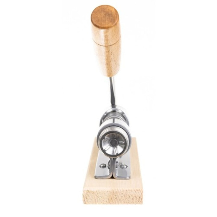 Spargator de nuci reglabil VarioShop®, din otel inoxidabil pe suport din lemn, rezistent, stabil, pentru nuci si alune, design ergonomic, 20 cm [9]