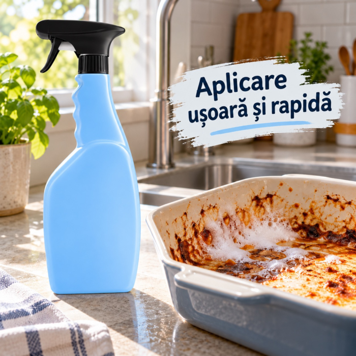 Spray degresant pentru vase VarioShop®, cu spuma activa, indeparteaza grasimea si resturile uscate, inainte de spalarea la masina, 750 ml [5]