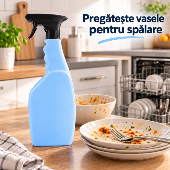 Spray degresant pentru vase VarioShop®, cu spuma activa, indeparteaza grasimea si resturile uscate, inainte de spalarea la masina, 750 ml [7]