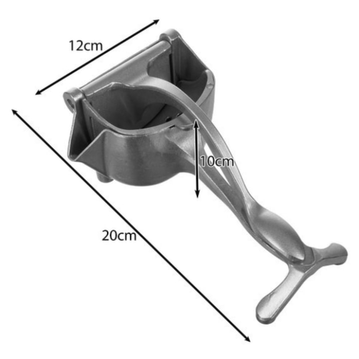 Storcator Manual de Fructe si Citrice VarioShop®, Presa Solida din Aluminiu, Stoarcere Eficienta, Curatare Usoara, 20x12x10 cm [14]