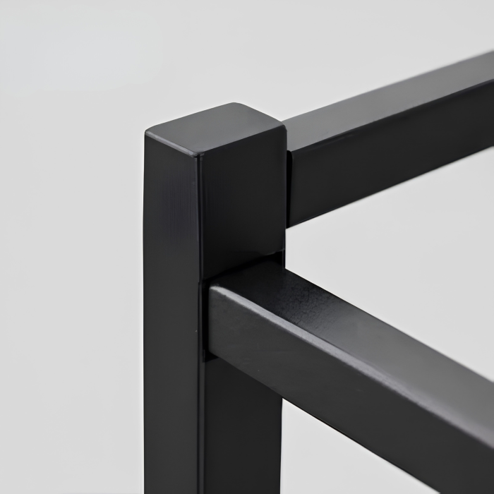 Suport prosoape VarioShop®, cu 4 bare de agatare, structura din otel, 96 x 40 x 29 cm, negru mat [8]