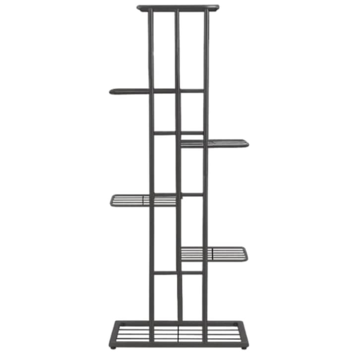 Suport metalic pentru plante VarioShop®, cu 6 niveluri, stil loft, structura stabila, design modern, montaj usor, ideal pentru interior, negru [7]