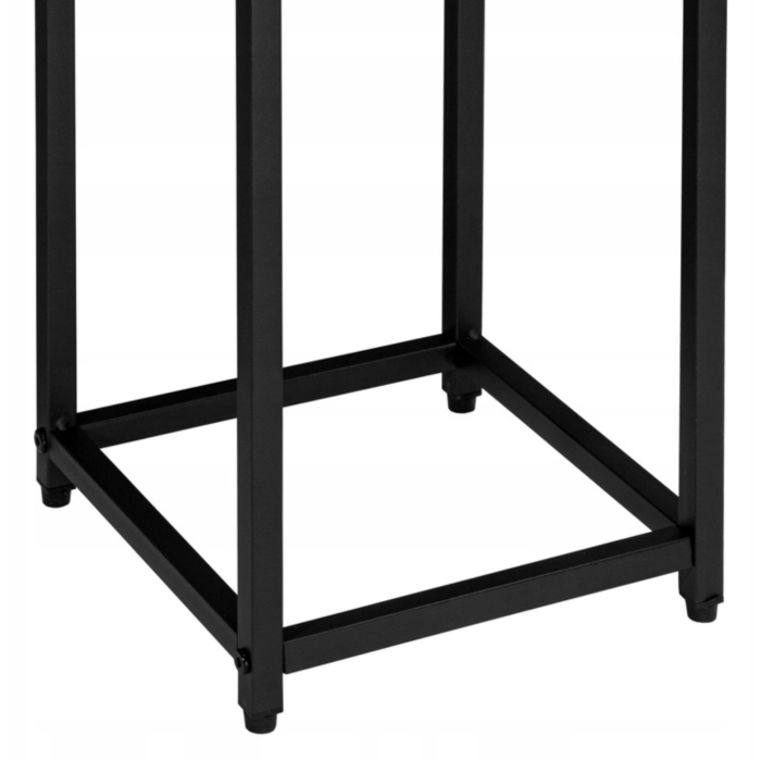 Suport pentru plante metalic VarioShop®, 43.5 cm, design modern, structura otel rezistent, negru/crem [6]