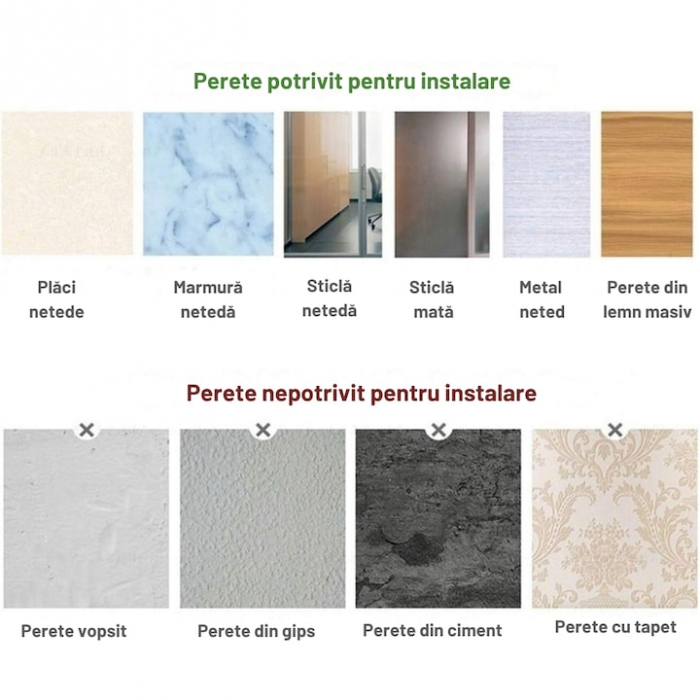 Suport pentru prosoape VarioShop®, 4 brate, Rezistent la Apa, Rugina, Lipire/Perforare, Otel Inoxidabil, Dimensiune 30 cm, Negru [4]