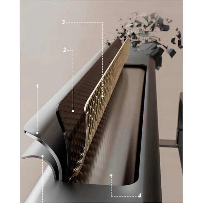 Suport pentru prosoape VarioShop, stil loft, metal, negru mat [4]