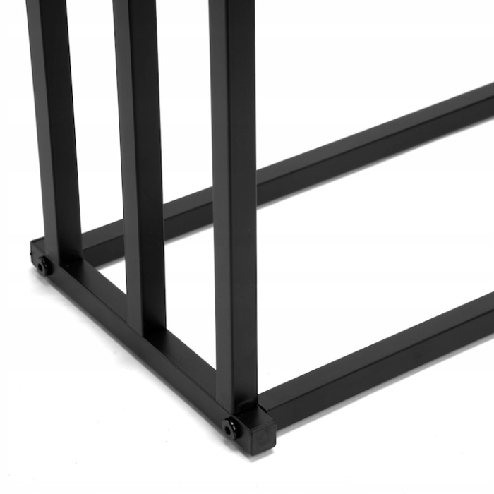Suport pentru prosoape VarioShop, stil loft, metal, negru mat [6]