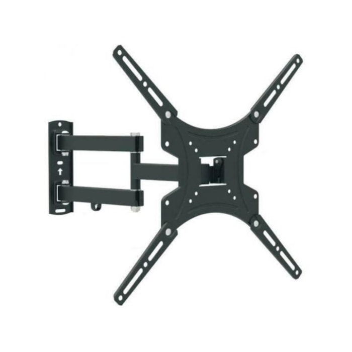 Suport perete TV reglabil VarioShop®, 10–32”, universal, brat extensibil 43 cm, inclinare si rotatie 360°, compatibil VESA 75x75/100x100, 20 kg, cu nivel inclusa, negru [7]