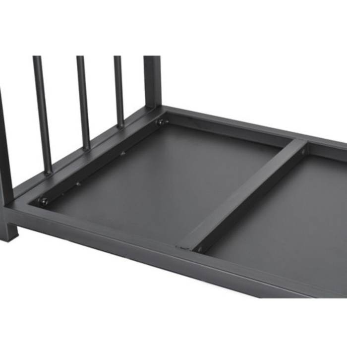 Suport si geanta pentru semineu 2 in 1 VarioShop®, depozitat lemne, rezistent, cu maner, 50.5x37x50 cm, negru [8]