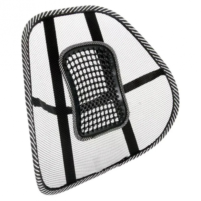 Suportul Terapeutic Lombar VarioShop®, pentru scaun auto sau birou, mentine si corecteaza postura, negru, 40 X 36.5 cm [15]