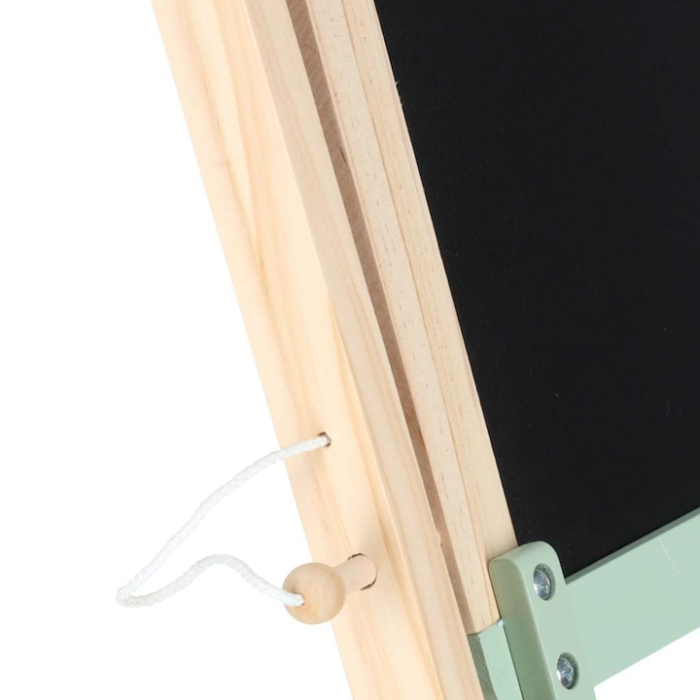 Tabla educationala multifunctionala 3 in 1 VarioShop®, din lemn, pentru copii, fata-verso magnetica cu rola de hartie, abac, ceas cu ace mobile si set complet de accesorii, 112x62x43 cm [7]
