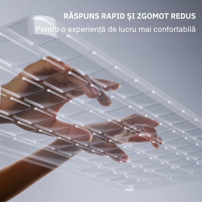 Tastatura wireless Bluetooth universala VarioShop®, compatibila cu PC, iPad, Mac, Android, iOS, profil jos, 78 taste, design subtire si portabil, antiderapanta, ideala pentru birou si calatorii, Alb [6]