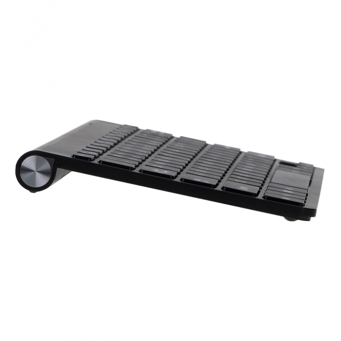 Tastatura wireless VarioShop®, design compact si subtire, compatibilitate universala, conectivitate 2.4GHz, economisire energie, 28.5 x 13.3 x 1.9 cm, Negru [9]