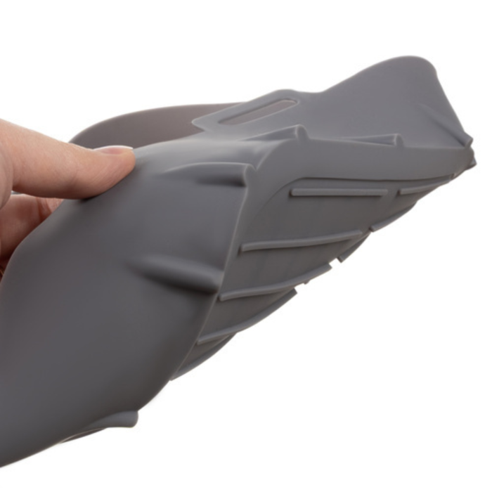 Tava de protectie din silicon pentru Air Fryer VarioShop®, pentru friteuza, prajit, copt, cos reutilizabil 20 x 20 cm, ideal pentru gatit sanatos si curatare usoara, Gri [11]