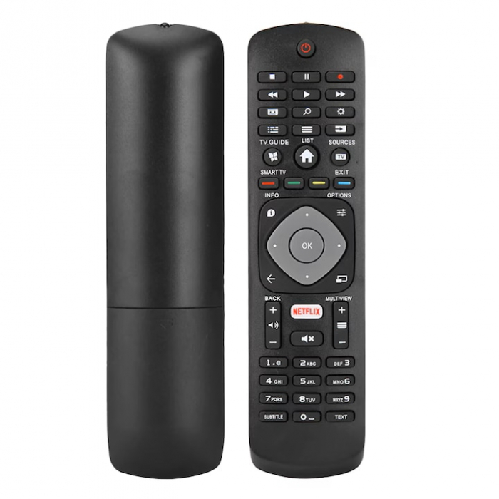 Telecomanda universala pentru televizoarele Philips VarioShop®, cu functie Smart, compatibila cu modelele vechi si noi, 20.5 x 5 cm, Negru [9]