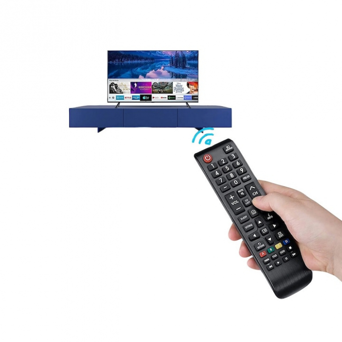 Telecomanda Universala Premium pentru Smart TV VarioShop®, 01301A, Compatibila cu Samsunag, Usor de Utilizat, 17.5cm x 4.5cm x 2.3 cm [3]