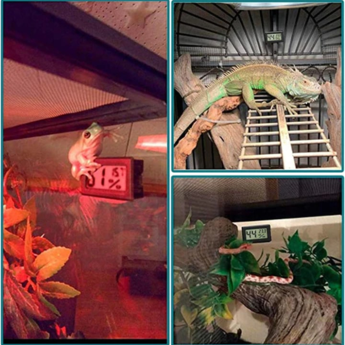 Termometru si higrometru digital VarioShop®, umiditate si temperatura, - 50-70°C, 10%-99% RH, baterii incluse, Negru [9]