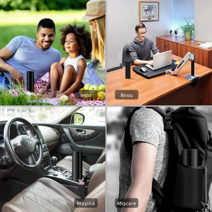 Termos smart cu afisaj LED VarioShop®, Afisarea Temperaturii, Pastreaza Bautura Fierbinte sau Rece timp de 12 ore, Otel Inoxidabil, Capacitate 500 ml, Dimensiune 21.5 x 6.7 cm, Negru [13]