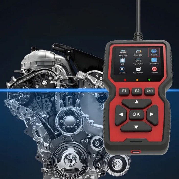 Tester diagnoza auto VarioShop®, OBD2 V519, scanner auto universal, citire si stergere erori motor, ecran LCD, compatibil multi-protocol, 10 limbi [6]