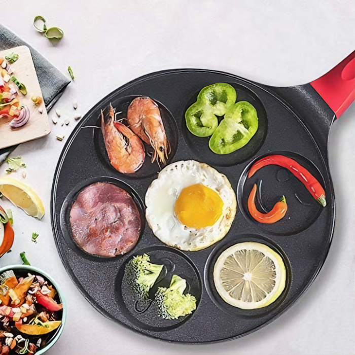 Tigaie pentru clatite VarioShop®, 7 modele de animalute, otel si aluminiu cu acoperire antiaderenta, atat pentru aragazul normal cat si pentru cel vitroceramic si electric, diametru tigaie 26 cm, diam [6]