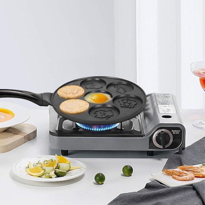 Tigaie pentru clatite VarioShop®, 7 modele de animalute, otel si aluminiu cu acoperire antiaderenta, atat pentru aragazul normal cat si pentru cel vitroceramic si electric, diametru tigaie 26 cm, diam [9]