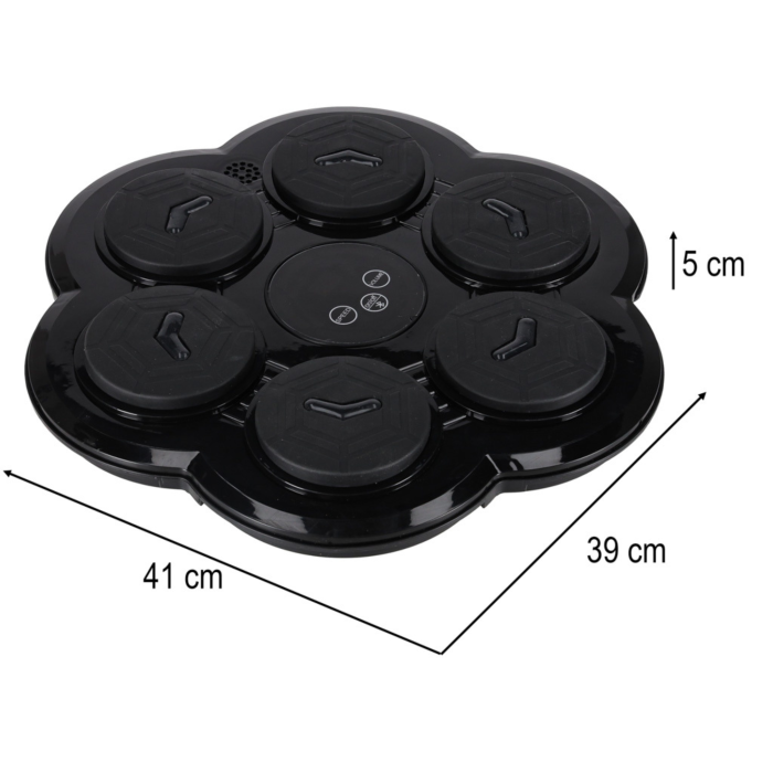 Tinta box interactiva VarioShop®, cu LED, Bluetooth, contor electronic puncte, 9 niveluri viteza, 6 zone lovire, manusi incluse, reincarcabil USB-C, negru [6]