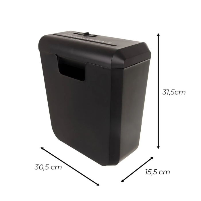 Tocator automat de hartie VarioShop®, taiere 6 mm, functie AUTO/REV/FWD/OFF, cos 10 L, nivel securitate P-2, protectie supraincalzire, negru [3]