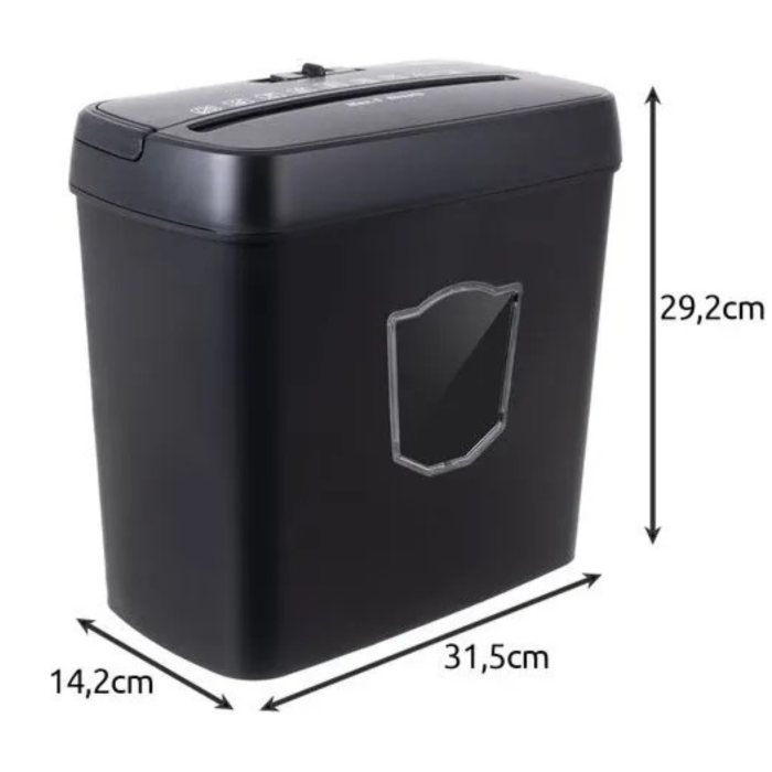 Tocator automat de hartie VarioShop®, taiere transversala, cos 12.5 L, functie AUTO/REV/FWD/OFF, nivel securitate P-4, 29 x 31 x 14 cm, negru [3]