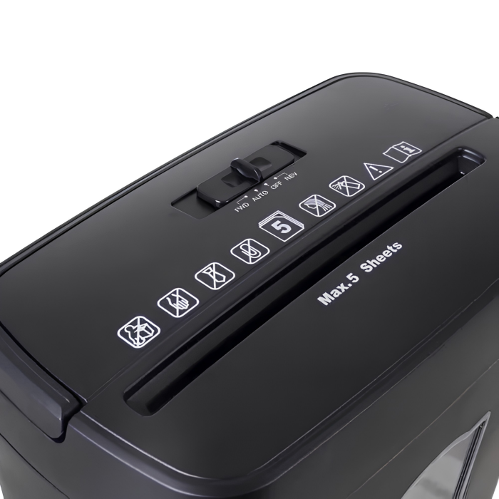 Tocator automat de hartie VarioShop®, taiere transversala, cos 12.5 L, functie AUTO/REV/FWD/OFF, nivel securitate P-4, 29 x 31 x 14 cm, negru [9]