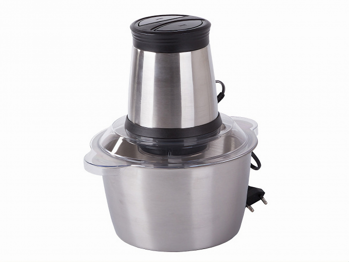 Tocator electric multifunctional VarioShop®, pentru Carne, Fructe si Legume, din inox de inalta calitate, cu 2 viteze si capacitate de 2 litri, 3 lame din otel inoxidabil si motor puternic 250W, argin [13]