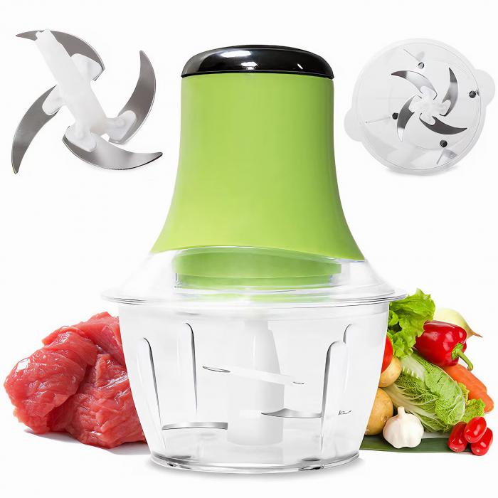 Tocator Electric Universal VarioShop®, maruntitor legume, fructe si seminte, capacitate recipient 1800 ml, din otel inoxidabil, 220/240V, 300W, 25x22 cm, verde [21]