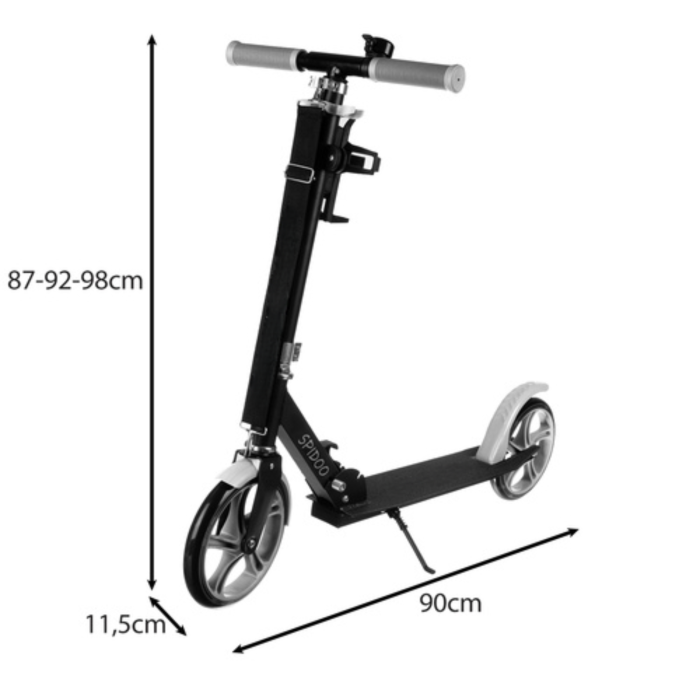 Trotineta pliabila copii VarioShop®, cu roti 200 mm, ghidon reglabil 3 nivele, frana de picior, usoara si portabila, cu accesorii incluse [4]