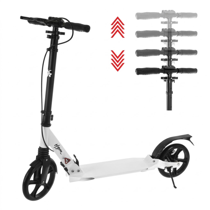 Trotineta pliabila pentru copii si adulti, roti 20 cm, suspensie, frana pe disc, suport parcare, ideala pentru oras si transport rapid [6]