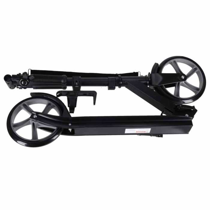 Trotineta pliabila VarioShop®, roti PU 200 mm, rulmenti ABEC-7, inaltime reglabila 77-95 cm, frana de picior, suporta 100 kg, aluminiu si otel [7]