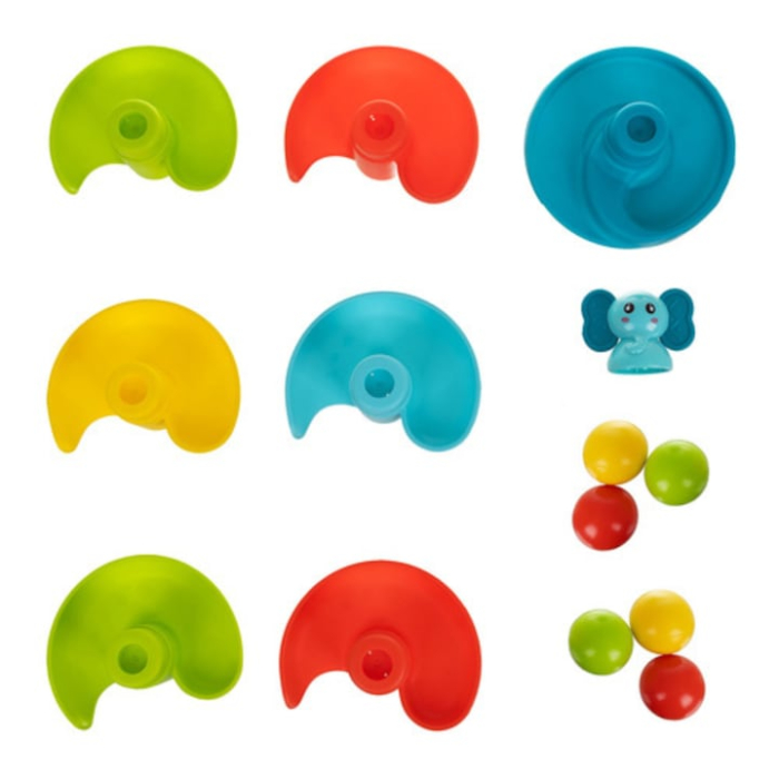 Turn cu bile si tobogan VarioShop® pentru copii 18 luni+, 6 bile colorate, dezvolta motricitatea fina si coordonarea, material sigur, asamblare rapida [6]