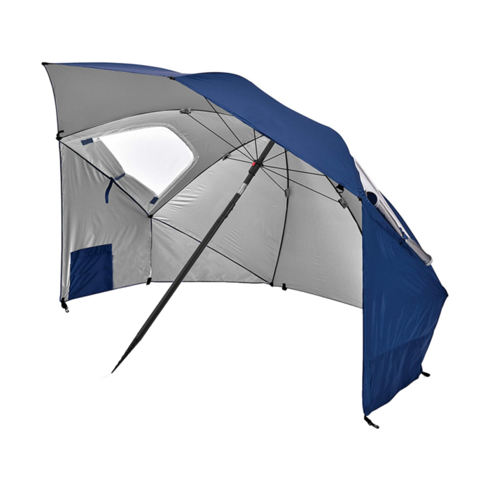 Umbrela de plaja 2 in 1 VarioShop®, cu protectie UV, paravan lateral si husa de transport [8]