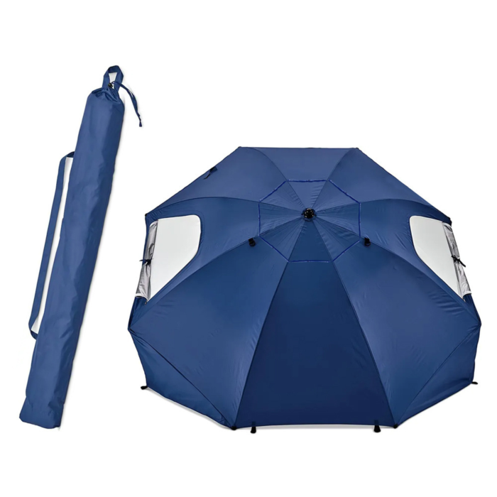 Umbrela de plaja 2 in 1 VarioShop®, cu protectie UV, paravan lateral si husa de transport [10]