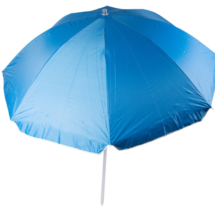Umbrela de plaja VarioShop®, pentru gradina si terasa, filtru UV cu inaltime si inclinare reglabile, 210 cm, albastru [11]