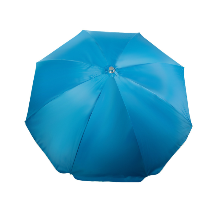 Umbrela de plaja VarioShop®, pentru gradina si terasa, filtru UV cu inaltime si inclinare reglabile, 210 cm, albastru [15]