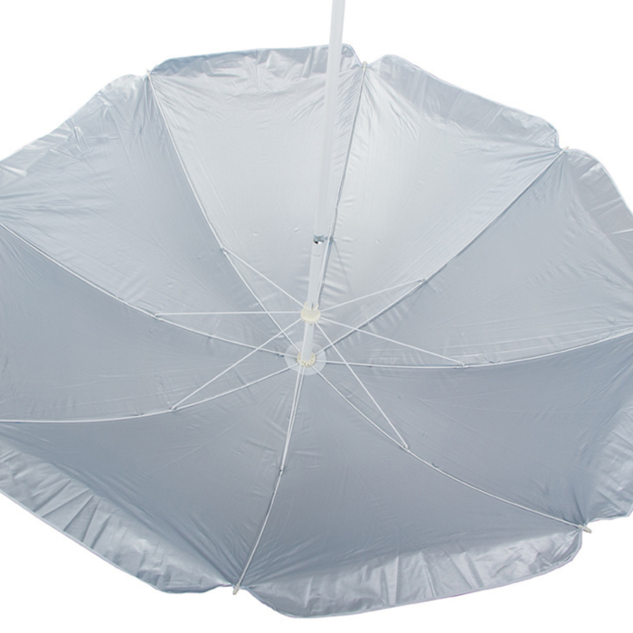 Umbrela de plaja VarioShop®, pentru gradina si terasa, filtru UV cu inaltime si inclinare reglabile, 210 cm, albastru [13]